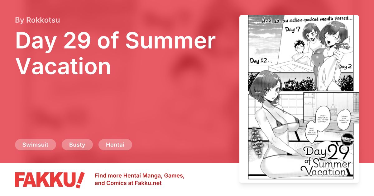 Day 29 of Summer Vacation Hentai by Rokkotsu - FAKKU