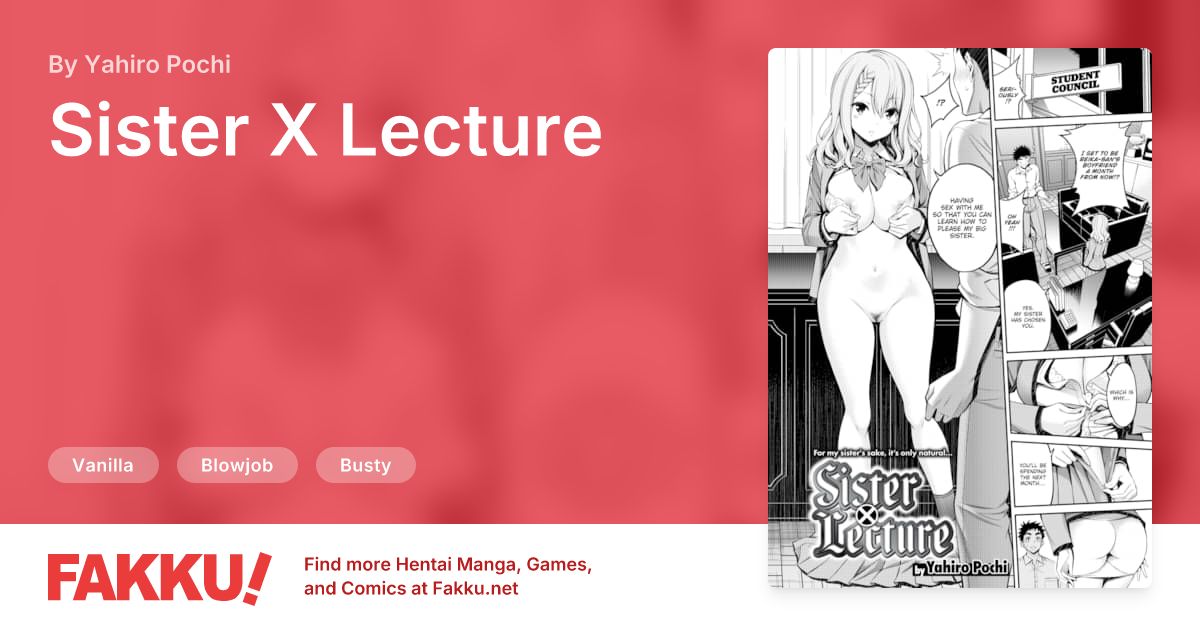 Sister X Lecture Hentai by Yahiro Pochi - FAKKU