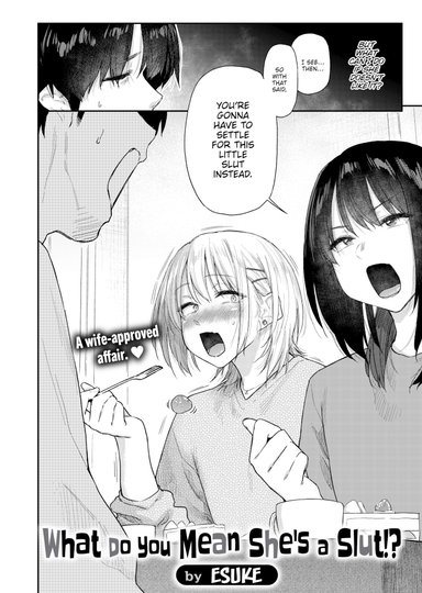 What Do You Mean She's a Slut!?