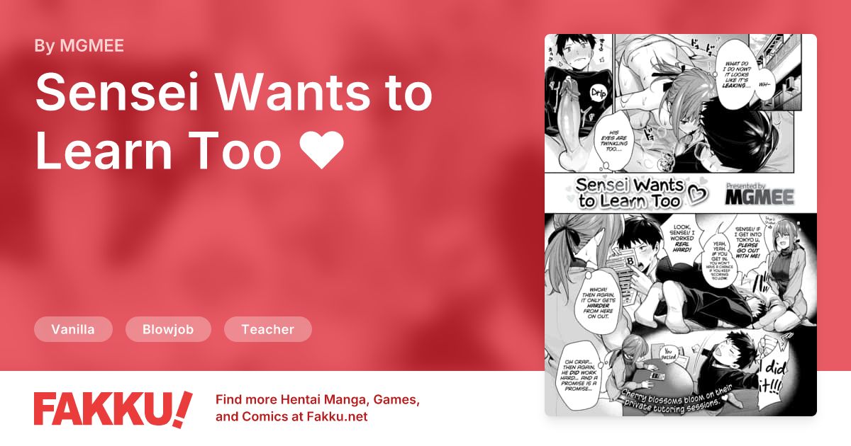 Sensei Wants to Learn Too ❤ Hentai by MGMEE - FAKKU