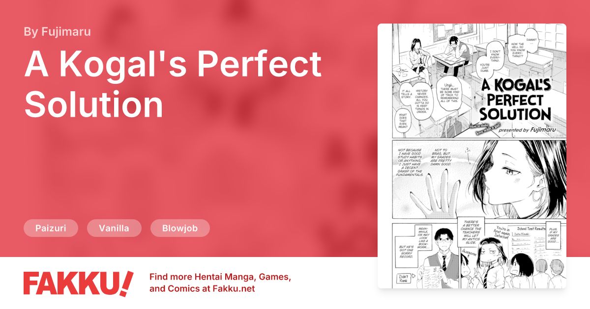  A Kogal's Perfect Solution Hentai by Fujimaru - FAKKU