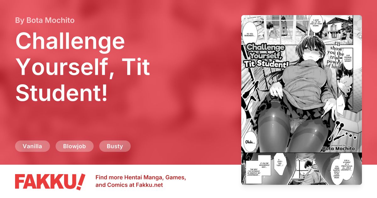 Challenge Yourself, Tit Student! Hentai by Bota Mochito - FAKKU
