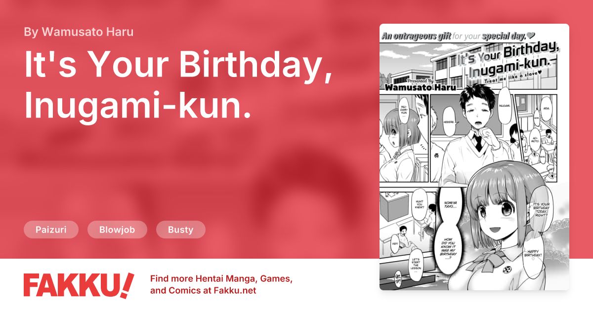 It's Your Birthday, Inugami-kun. Hentai by Wamusato Haru - FAKKU