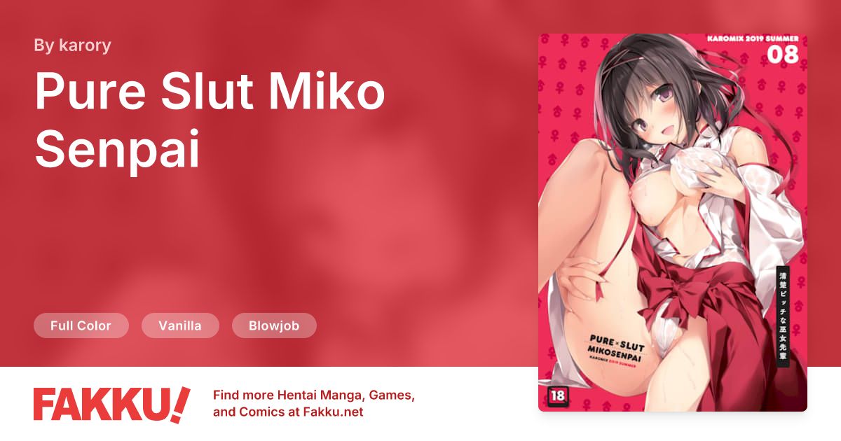 Pure Slut Miko Senpai 1 Hentai by karory - FAKKU