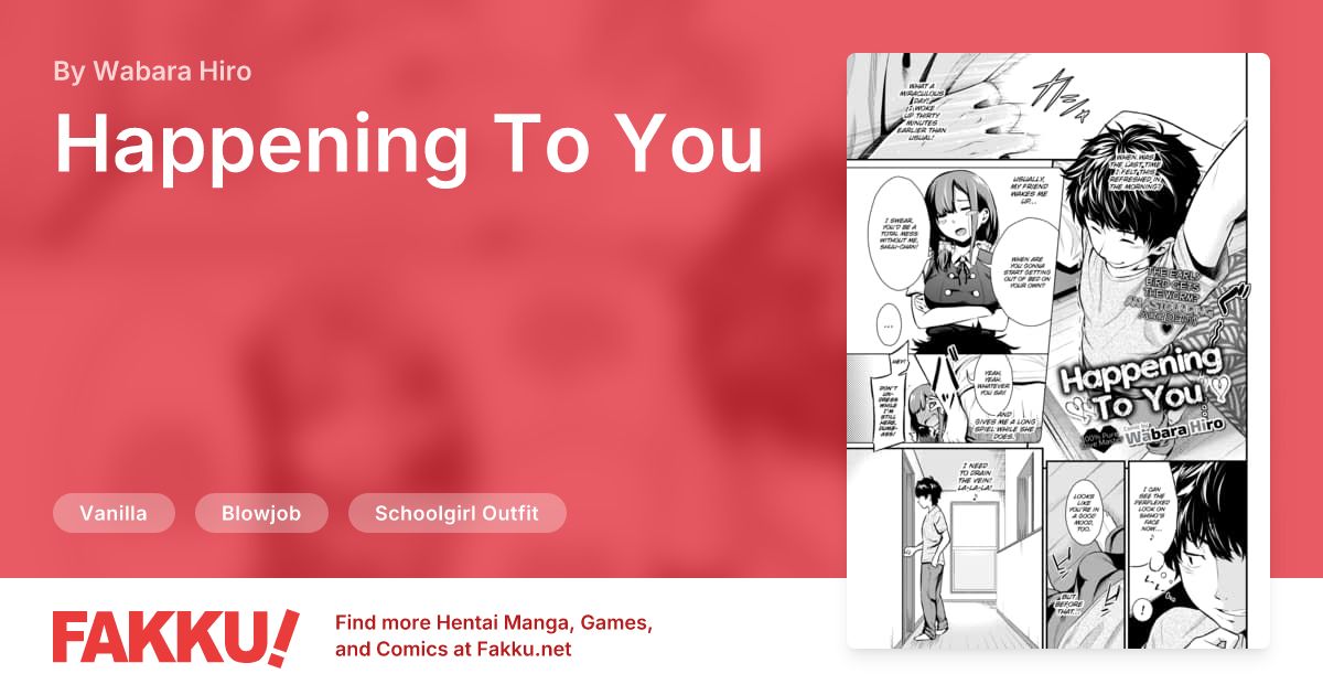 Happening To You Hentai by Wabara Hiro - FAKKU