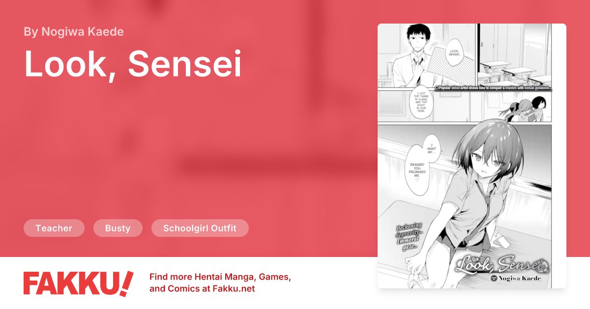  Look, Sensei Hentai by Nogiwa Kaede - FAKKU