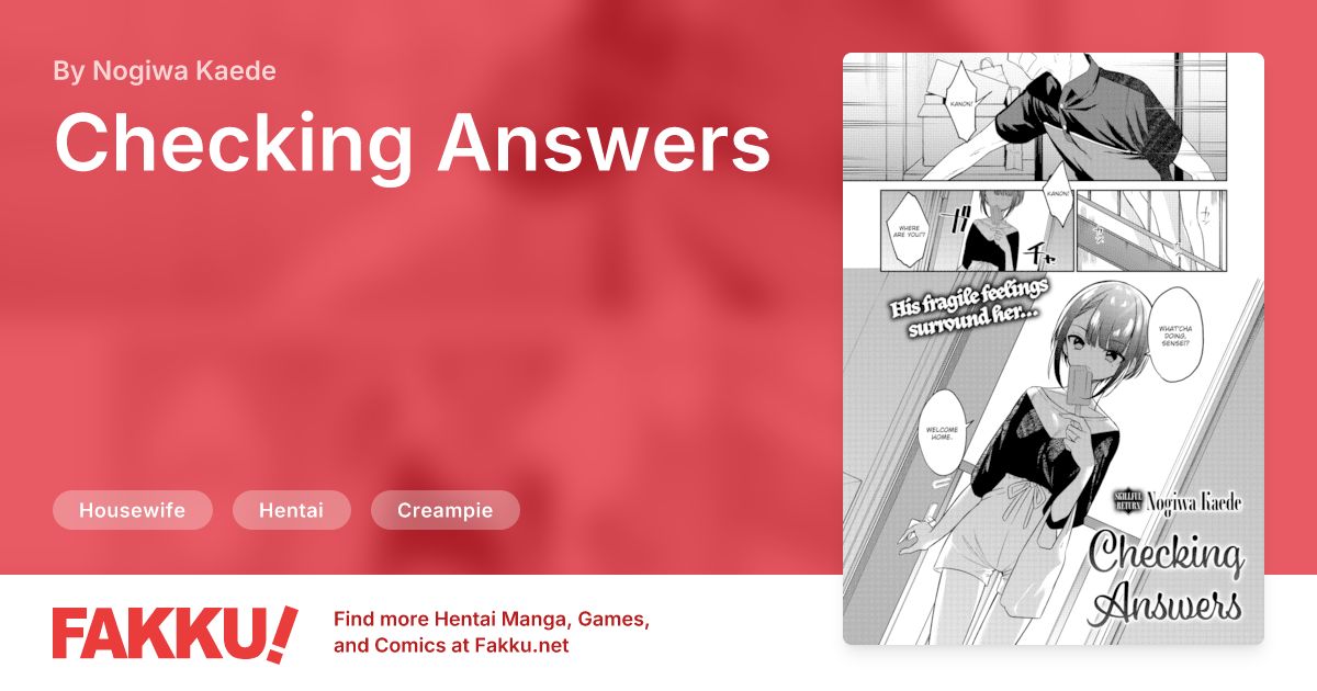 Checking Answers Hentai by Nogiwa Kaede - FAKKU