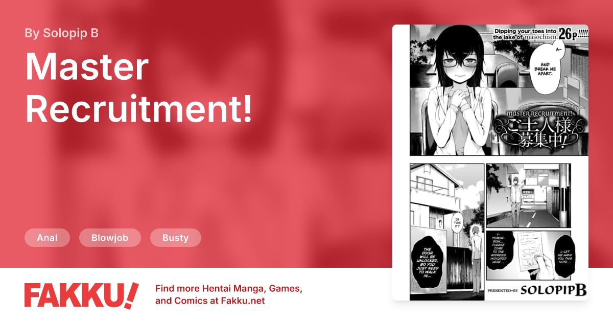 Master Recruitment! Hentai by Solopip B - FAKKU