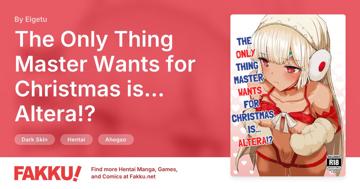 Altera struggles to think of a gift to give. Her Master can think of one thing in particular he would like to receive...