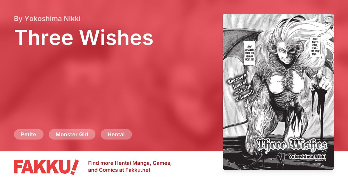Three Wishes Hentai by Yokoshima Nikki - FAKKU
