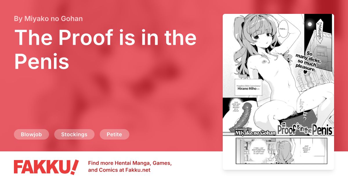 The Proof is in the Penis Hentai by Kyou no Gohan, Miyako no Gohan - FAKKU