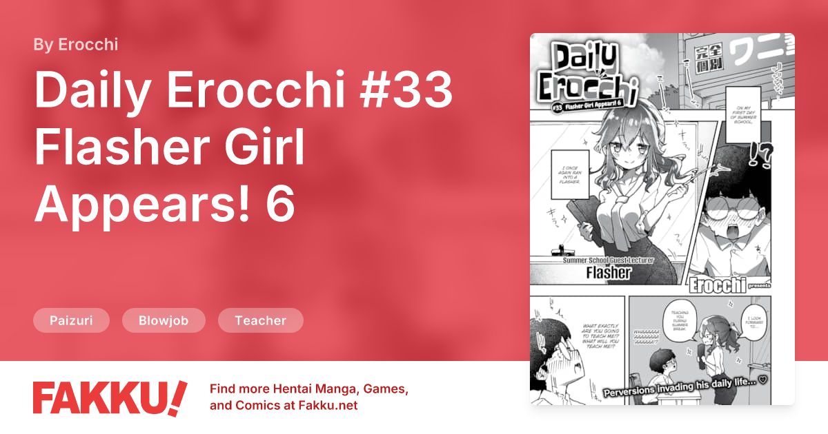 Daily Erocchi #33 Flasher Girl Appears! 6 Hentai by Erocchi - FAKKU