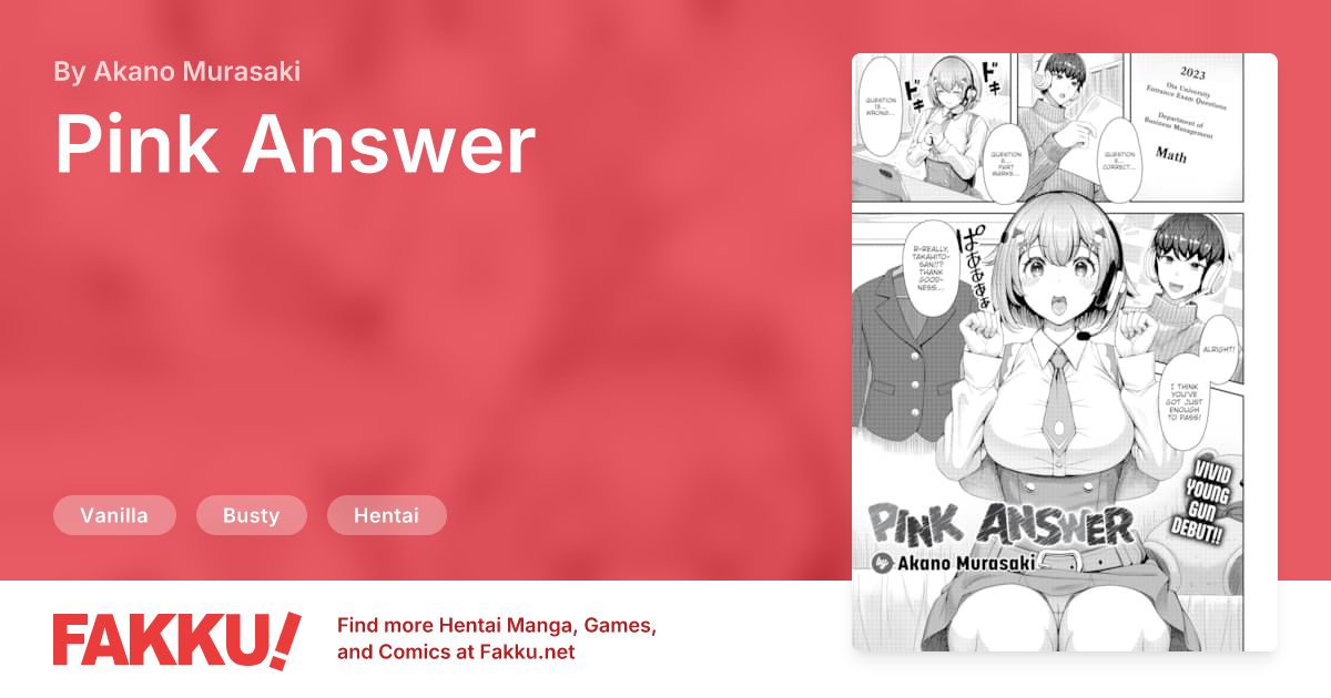  Pink Answer Hentai by Akano Murasaki - FAKKU