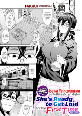 She's a Girlfail but After an Isekai Reincarnation to a World Where Sex Isn't a Big Deal She's Ready to Get Laid for the First Time Hentai Cover Image