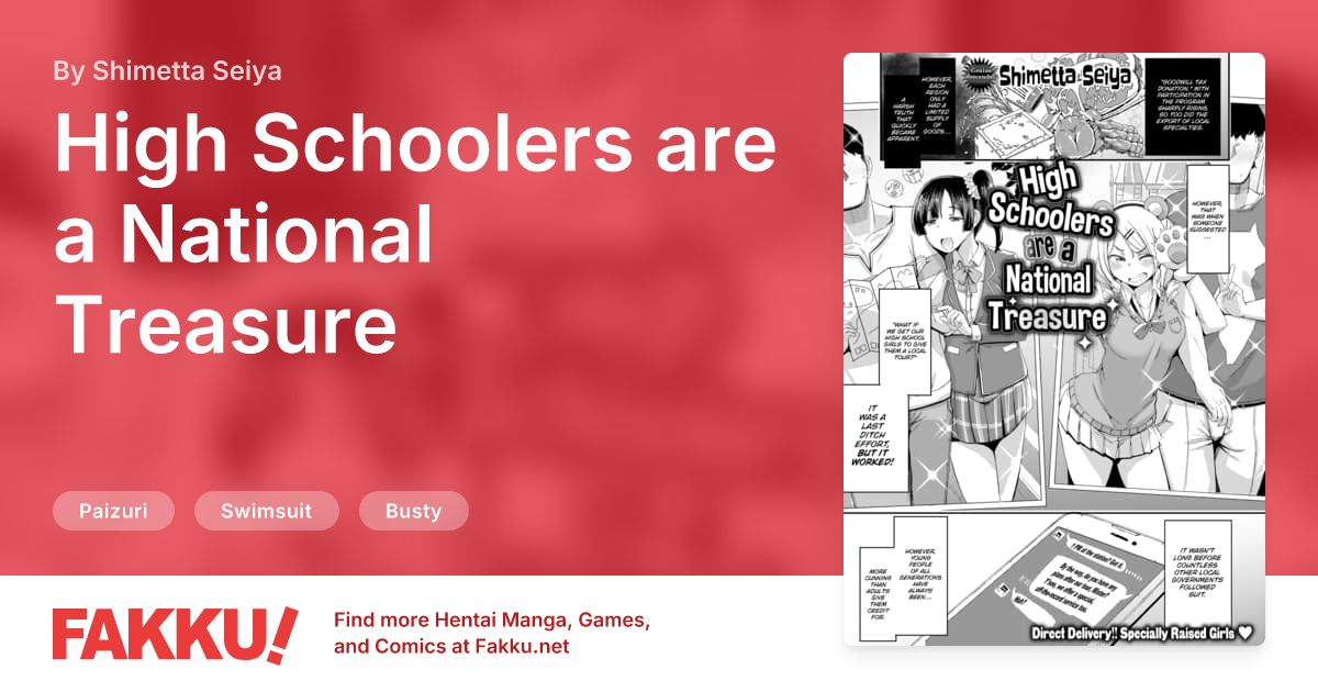 High Schoolers are a National Treasure Hentai by Shimetta Seiya - FAKKU