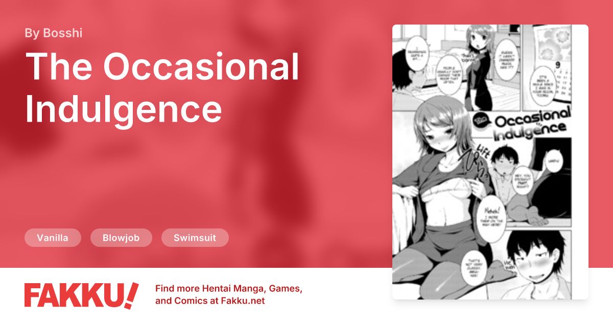 The Occasional Indulgence Hentai by Bosshi - FAKKU