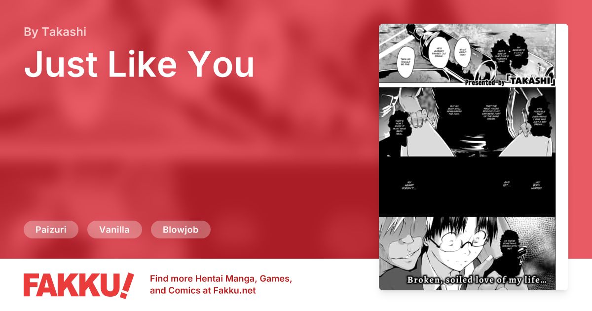 Just Like You Hentai by Takashi - FAKKU
