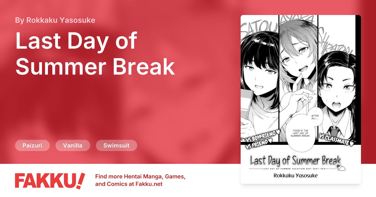 Last Day of Summer Break Hentai by Rokkaku Yasosuke - FAKKU