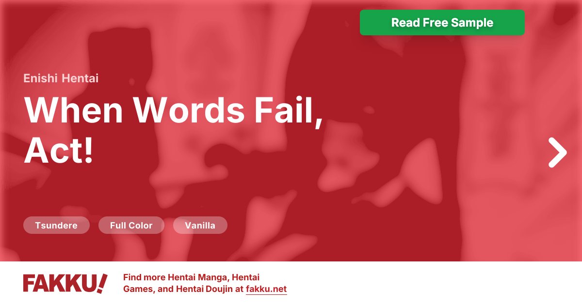  When Words Fail, Act! Hentai by Enishi - FAKKU