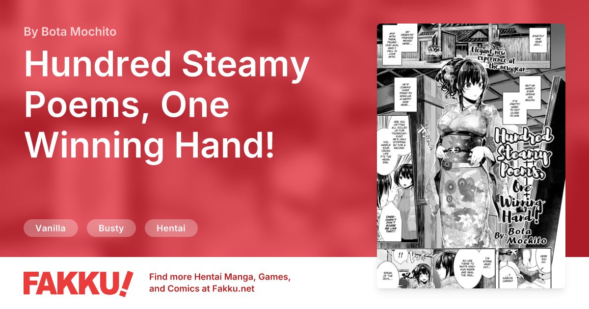  Hundred Steamy Poems, One Winning Hand! Hentai by Bota Mochito - FAKKU
