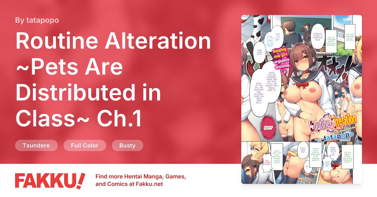 Routine Alteration ~Pets Are Distributed in Class~ Ch.1 Hentai by tatapopo - FAKKU