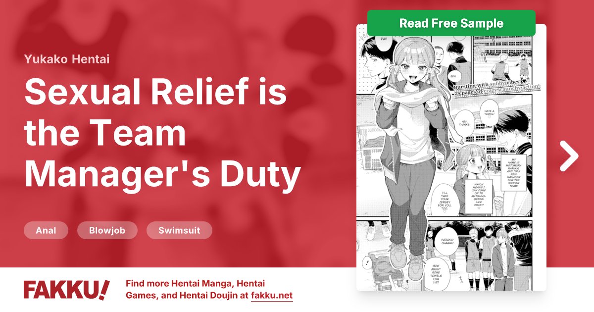 Sexual Relief is the Team Manager's Duty Hentai by Yukako - FAKKU