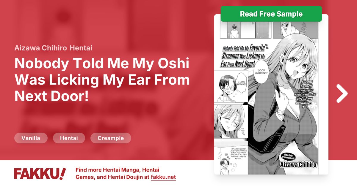 Nobody Told Me My Oshi Was Licking My Ear From Next Door! Hentai by Aizawa Chihiro - FAKKU