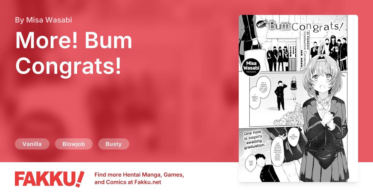  More! Bum Congrats! Hentai by Misa Wasabi - FAKKU