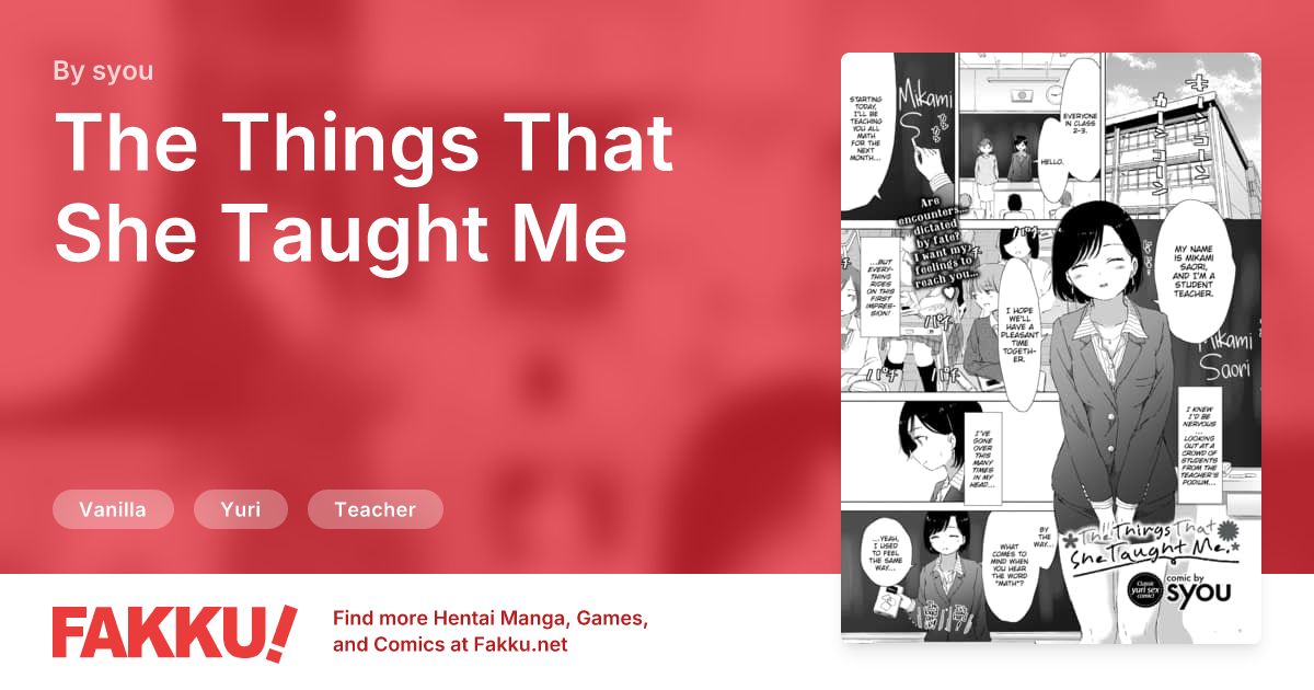 The Things That She Taught Me Hentai by syou - FAKKU