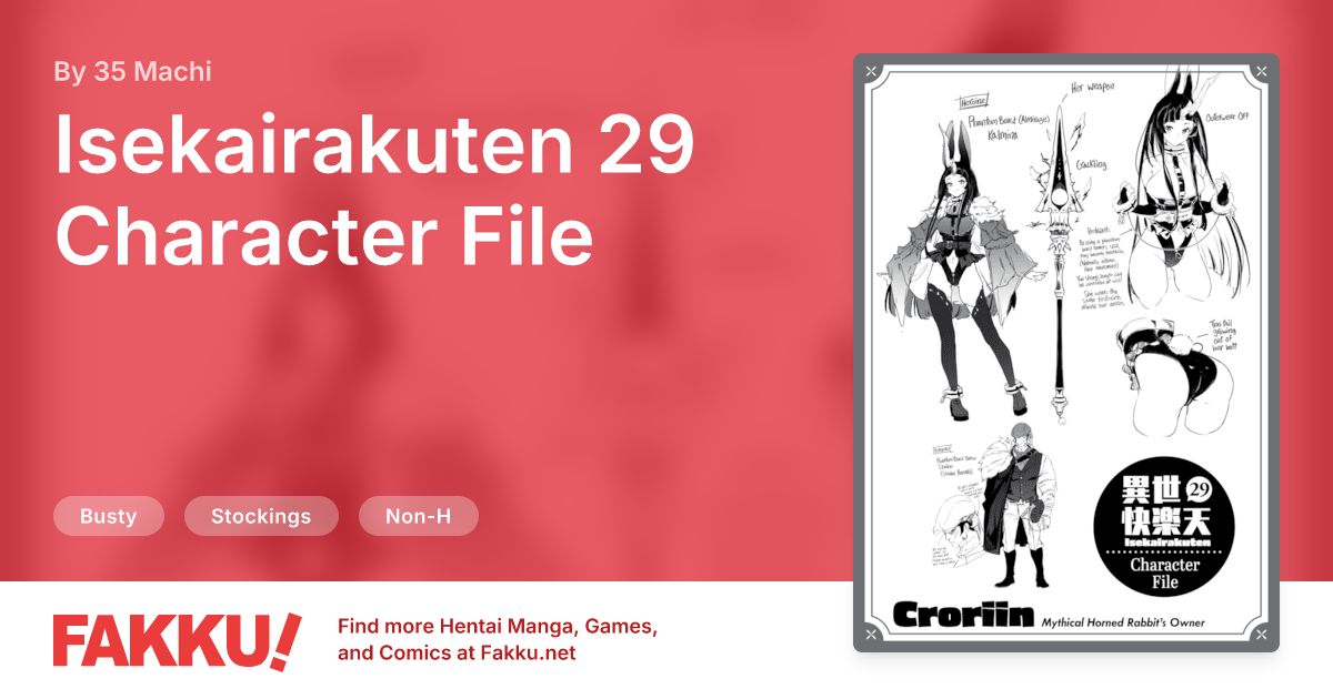 Isekairakuten 29 Character File Hentai by Croriin, 35 Machi, Myamo - FAKKU