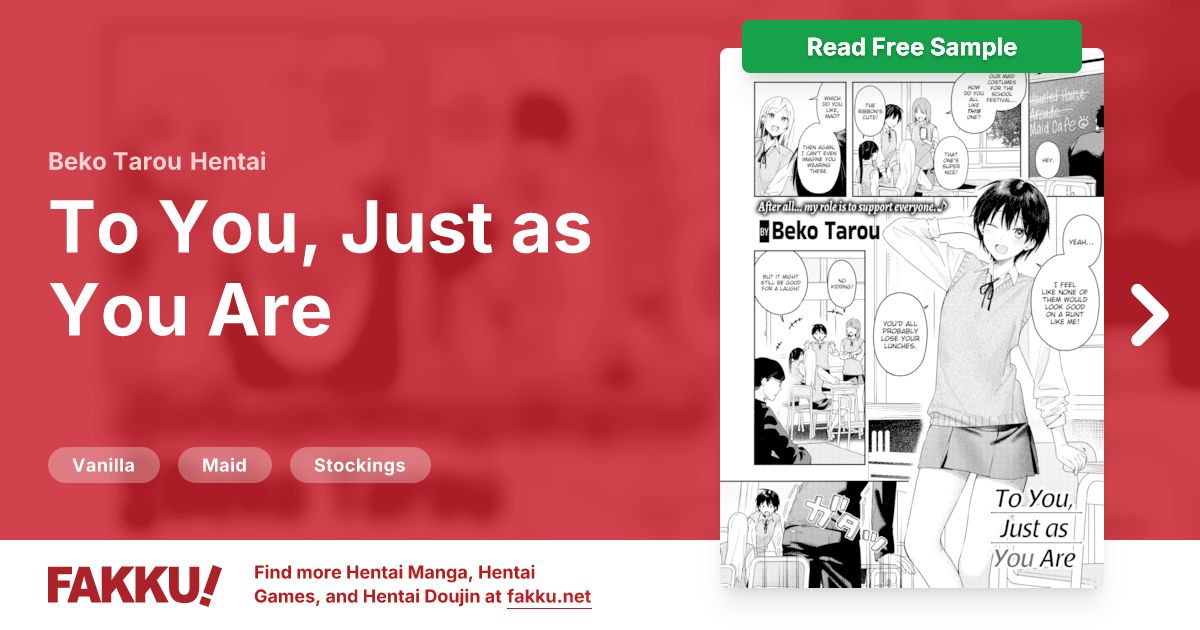 To You, Just as You Are, an English hentai by Beko Tarou on FAKKU. Free sample available now!