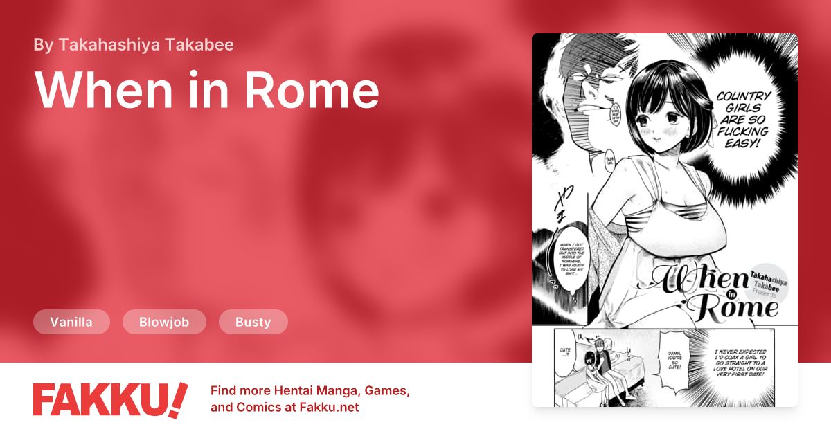 When in Rome Hentai by Takahashiya Takabee - FAKKU