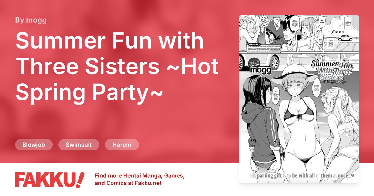 Summer Fun with Three Sisters ~Hot Spring Party~ Hentai by mogg - FAKKU