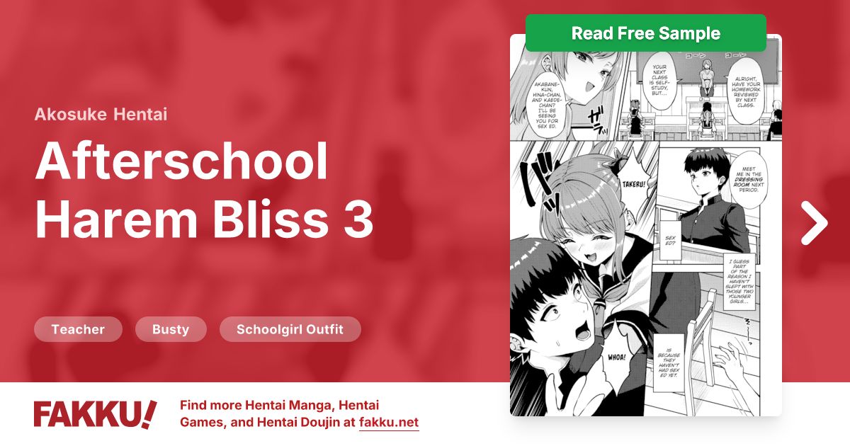 Afterschool Harem Bliss 3 Hentai by Akosuke - FAKKU