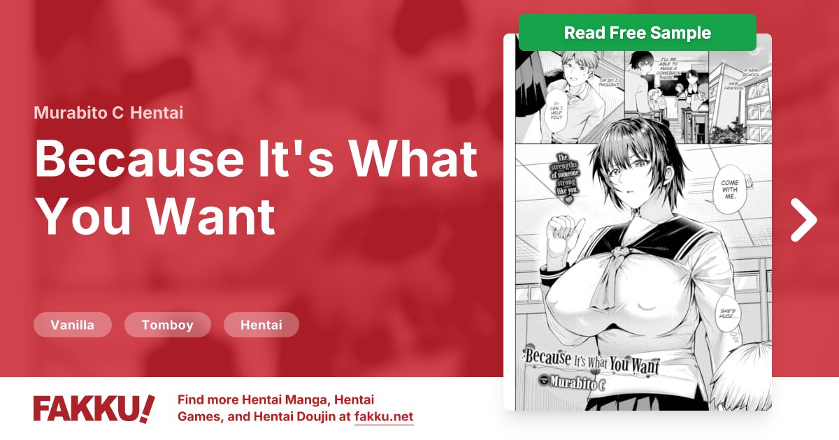  Because It's What You Want Hentai by Murabito C - FAKKU
