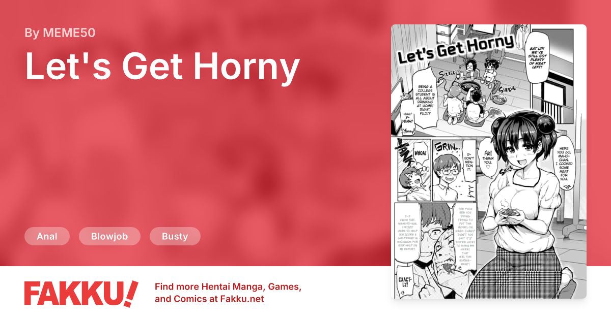 Let's Get Horny, an English hentai by MEME50 on FAKKU. Free sample available now!