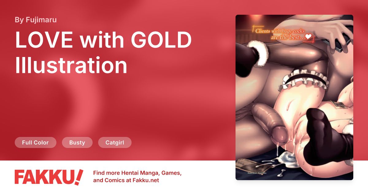LOVE with GOLD Illustration Hentai by Fujimaru - FAKKU