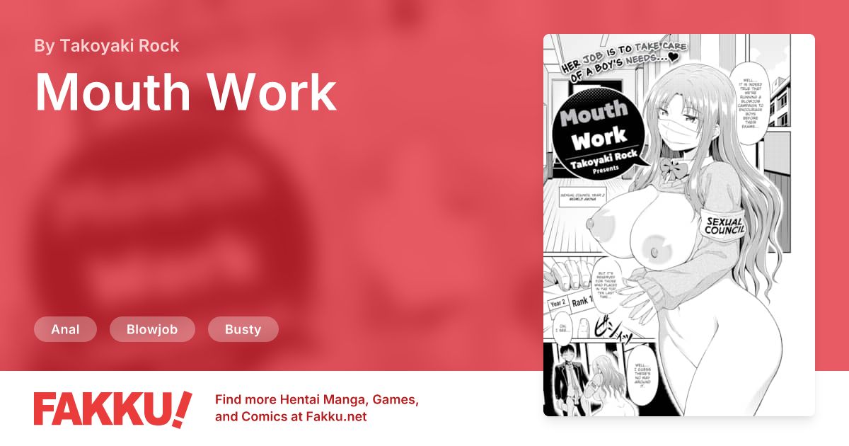 Mouth Work Hentai by Takoyaki Rock - FAKKU