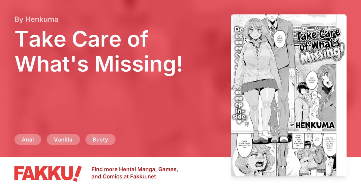  Take Care of What's Missing! Hentai by Henkuma - FAKKU