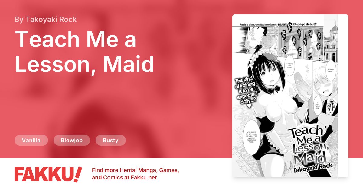  Teach Me a Lesson, Maid Hentai by Takoyaki Rock - FAKKU