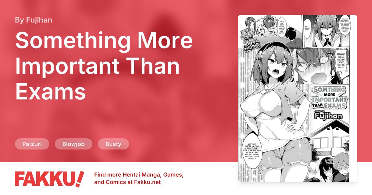 Something More Important Than Exams Hentai by Fujihan - FAKKU
