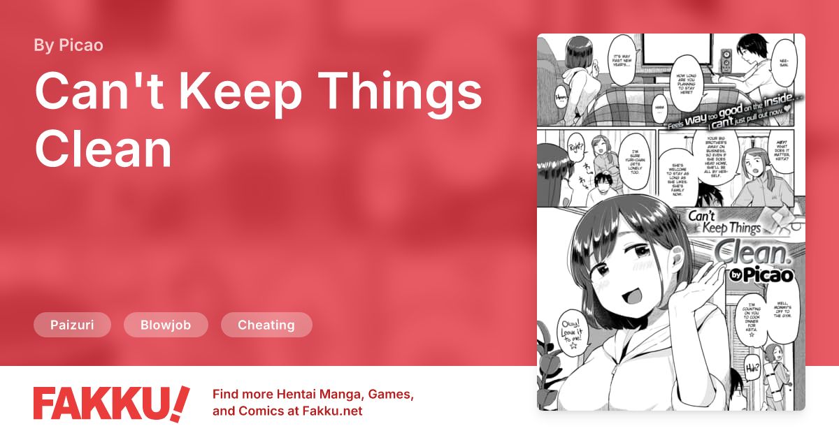 Can't Keep Things Clean Hentai by Picao - FAKKU