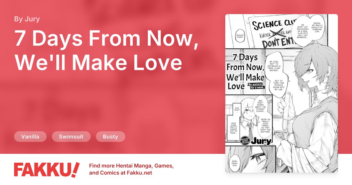 7 Days From Now, We'll Make Love Hentai by Jury - FAKKU
