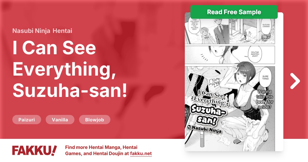  I Can See Everything, Suzuha-san! Hentai by Nasubi Ninja - FAKKU