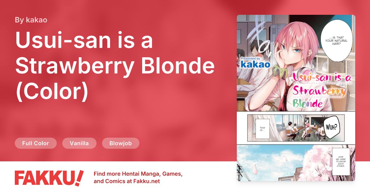 Usui-san is a Strawberry Blonde (Color) Hentai by kakao - FAKKU