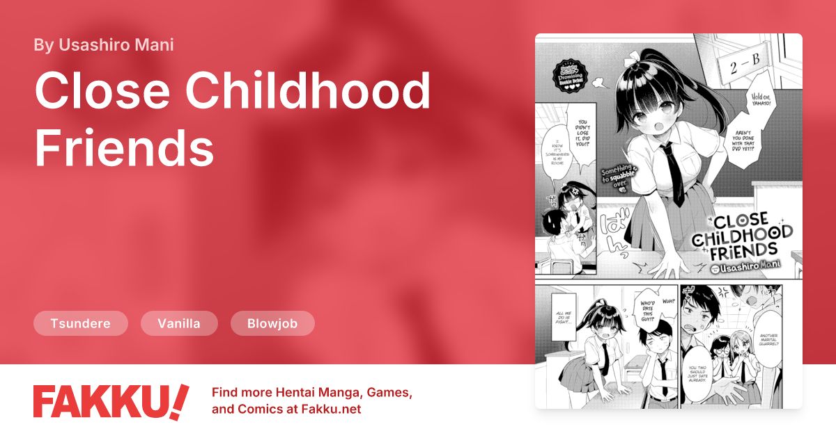 Close Childhood Friends Hentai by Usashiro Mani - FAKKU