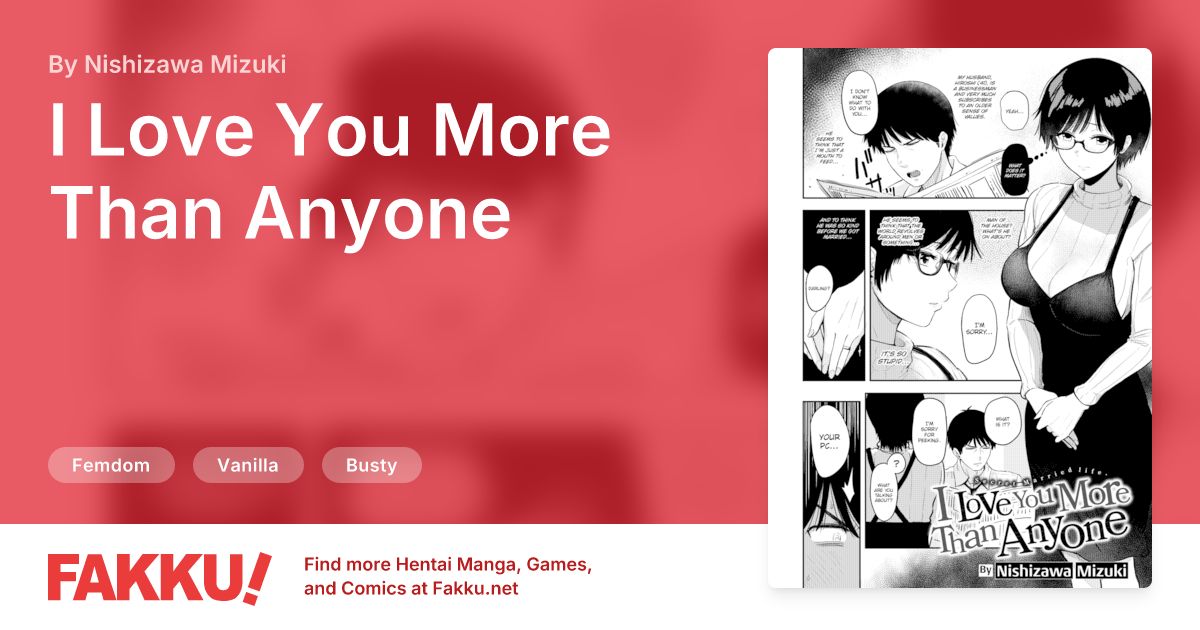 I Love You More Than Anyone Hentai by Nishizawa Mizuki - FAKKU