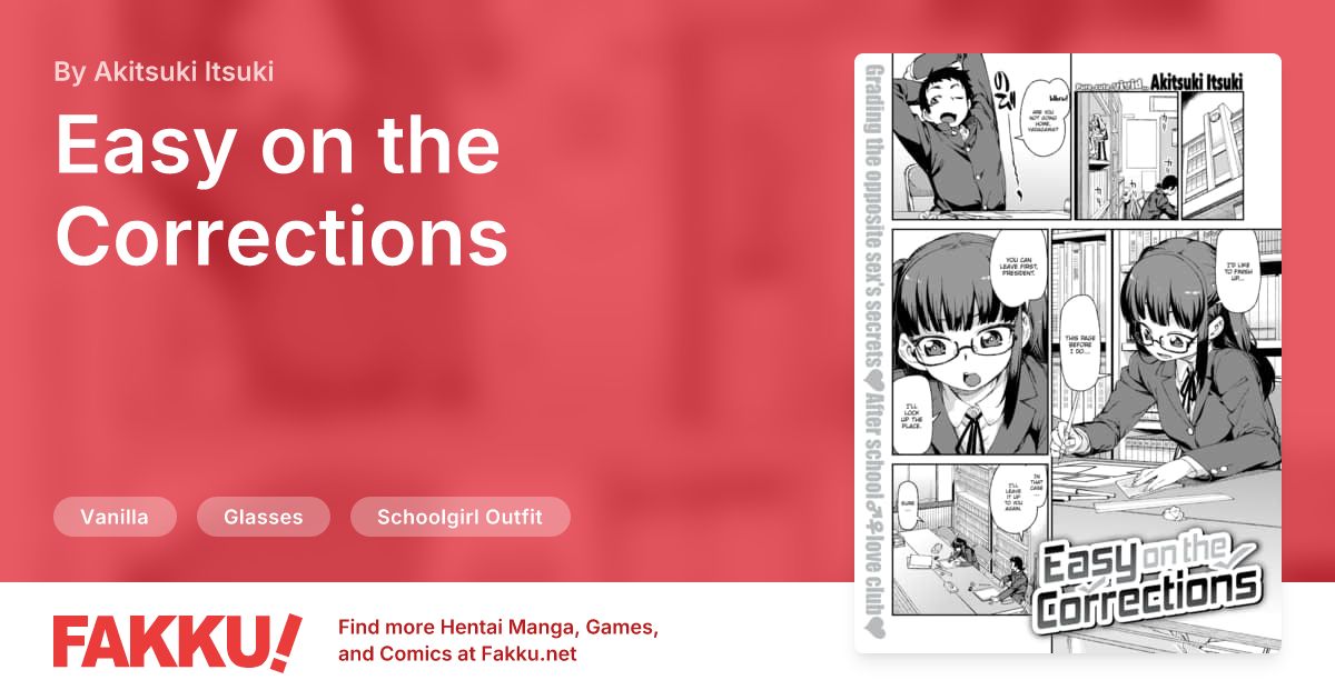 Easy on the Corrections Hentai by Akitsuki Itsuki - FAKKU