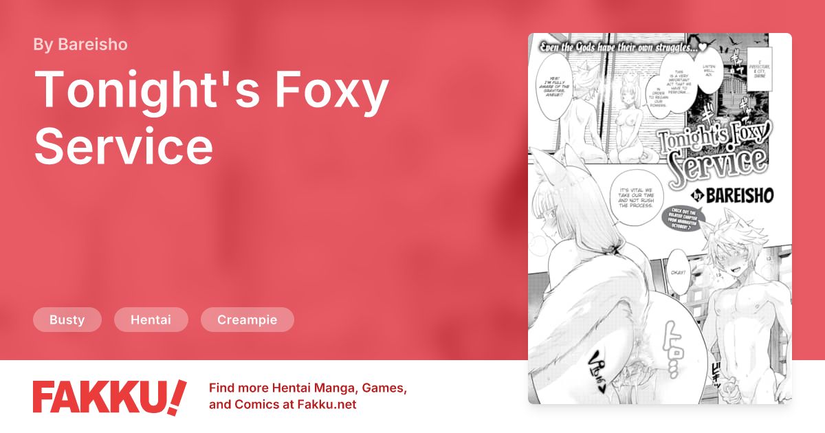 Tonight's Foxy Service Hentai by Bareisho - FAKKU