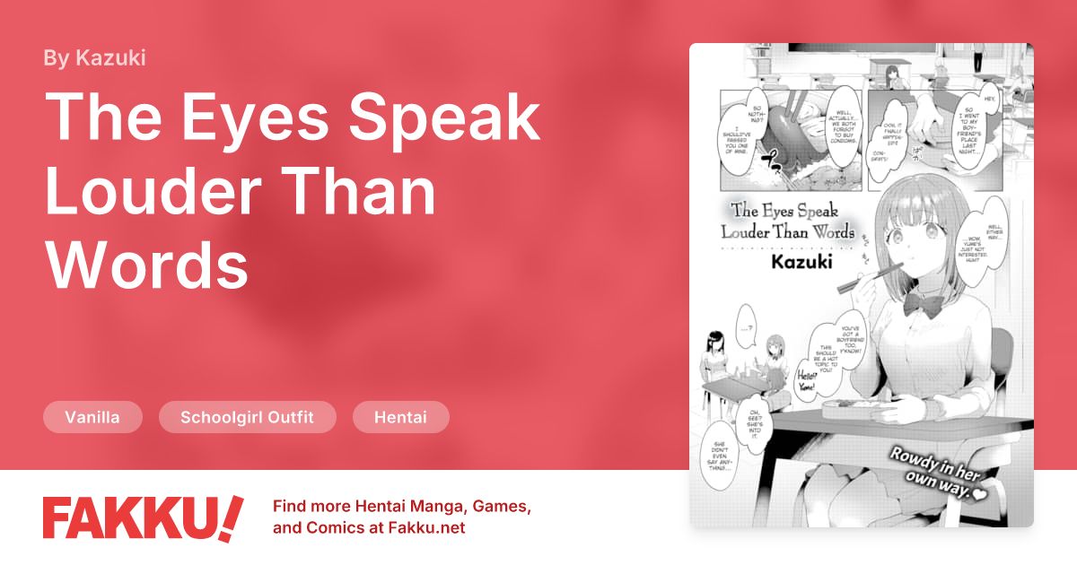  The Eyes Speak Louder Than Words Hentai by Kazuki - FAKKU